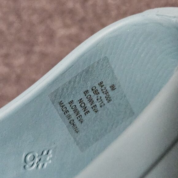 BASS OUTDOOR Mens Comfy Field Slide Slipper Size 9/ Womens Size 10 Tiffany Blue - Picture 2 of 10